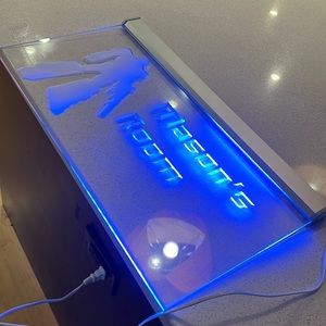 Optimus Prime Transformers Mason’s Room Lighted Hanging Sign Boys Kids Bedroom